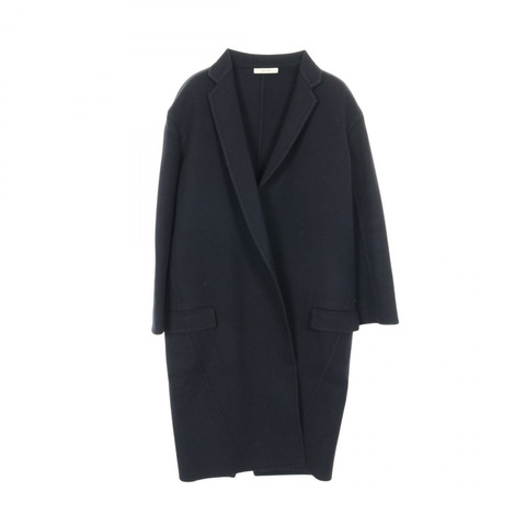 CELINE Egg Crombie 其他羊絨大衣 海軍藍 二手 女士