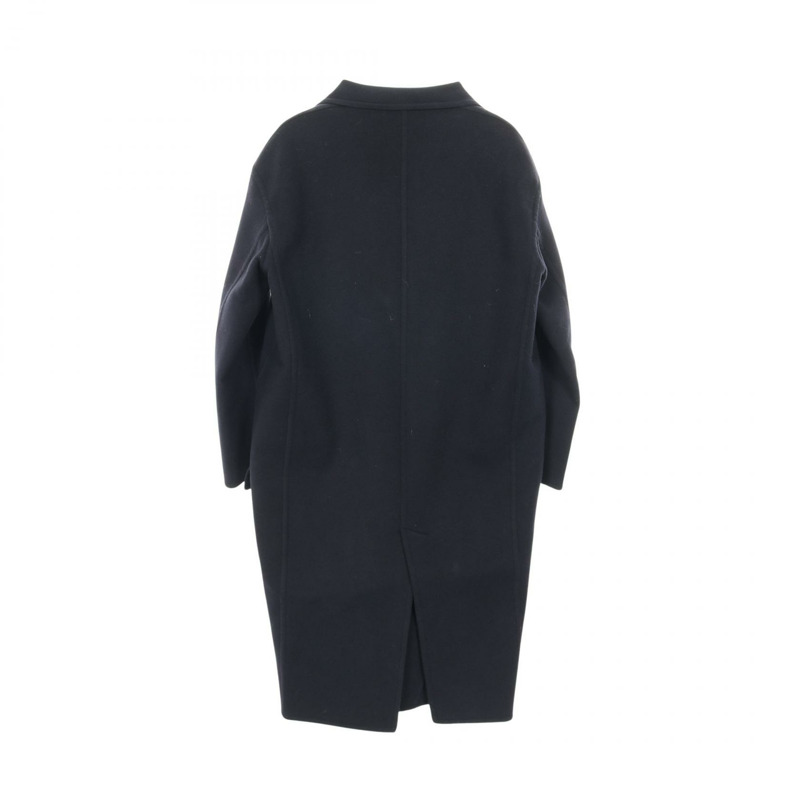 CELINE Egg Crombie 其他羊絨大衣 海軍藍 二手 女士-1