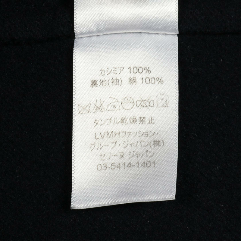 CELINE Egg Crombie 其他羊絨大衣 海軍藍 二手 女士-3