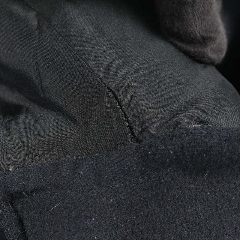 CELINE Egg Crombie 其他羊絨大衣 海軍藍 二手 女士-6