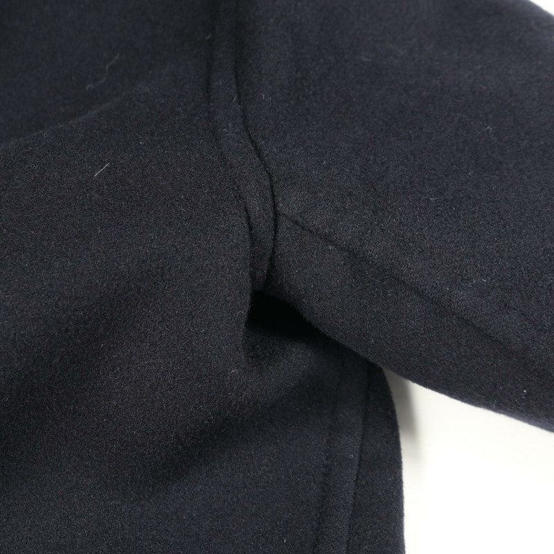 CELINE Egg Crombie 其他羊絨大衣 海軍藍 二手 女士-10