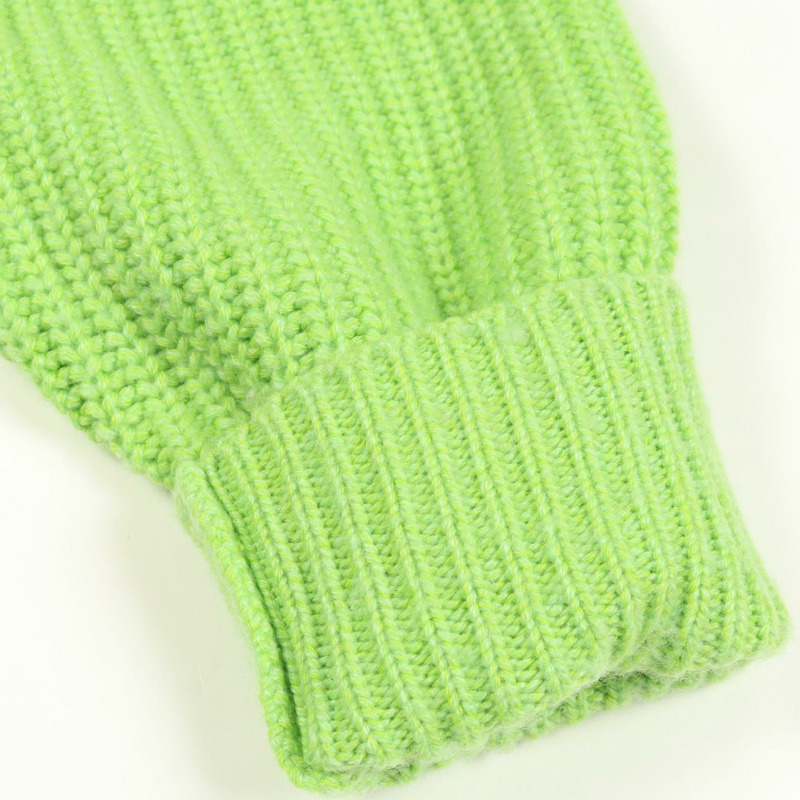 愛馬仕 Sellier 紐扣開襟衫 #34 針織衫 羊絨棉 綠色 二手 女士-7