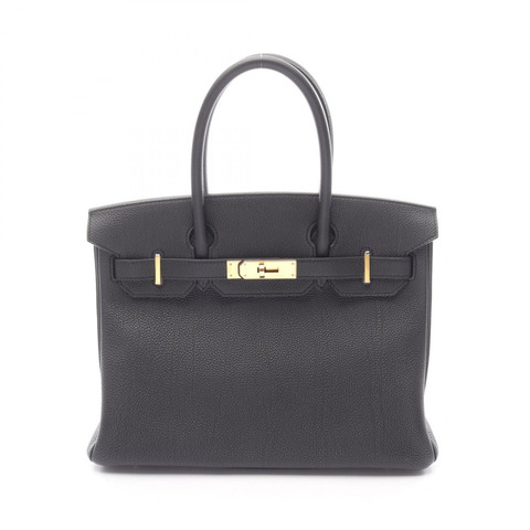 愛馬仕 Birkin 30 手提包 W 027633CC Togo 皮革黑色二手女士金扣
