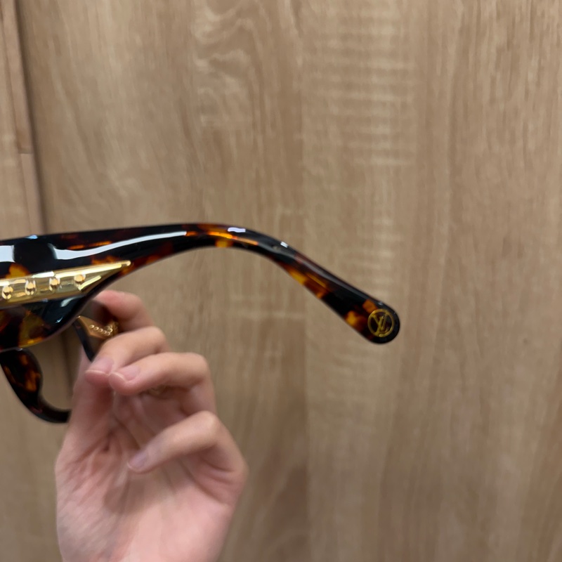 LV 琥珀金邊 Paris Texas咖啡漸層鏡面太陽眼鏡Z1133E-2