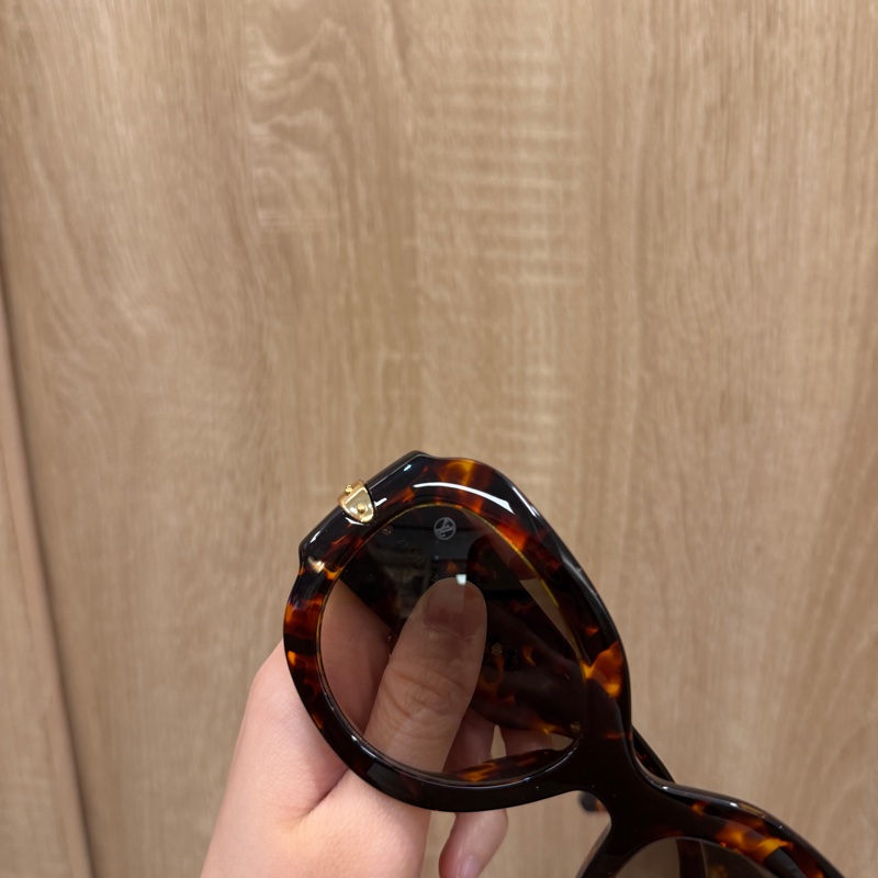 LV 琥珀金邊 Paris Texas咖啡漸層鏡面太陽眼鏡Z1133E-3