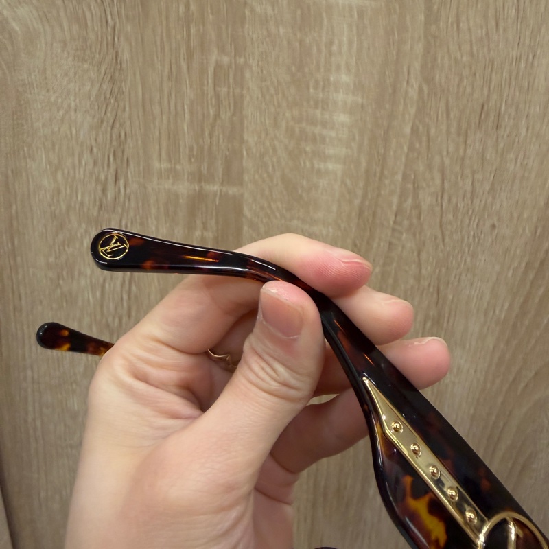 LV 琥珀金邊 Paris Texas咖啡漸層鏡面太陽眼鏡Z1133E-5