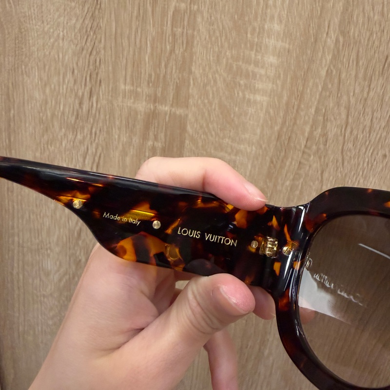 LV 琥珀金邊 Paris Texas咖啡漸層鏡面太陽眼鏡Z1133E-7