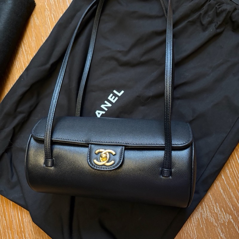 Chanel Preppy Coco 圓筒包 香奈兒黑色-0