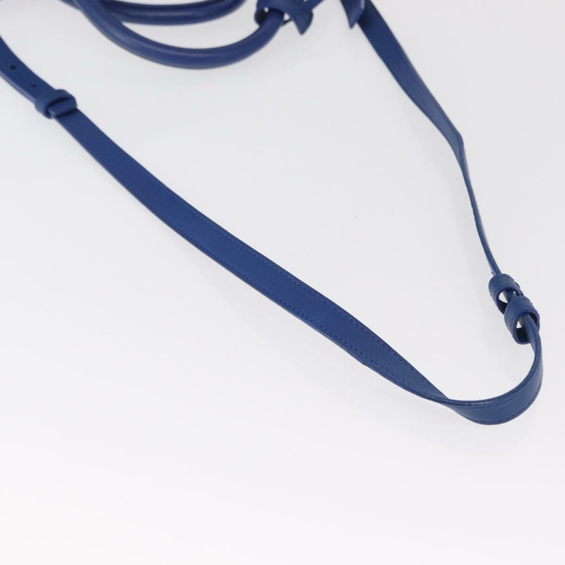 【日本直送】SAINT LAURENT Baby Kabas 手提包 皮革 兩用 藍色 金色 311210 正品 168154-7