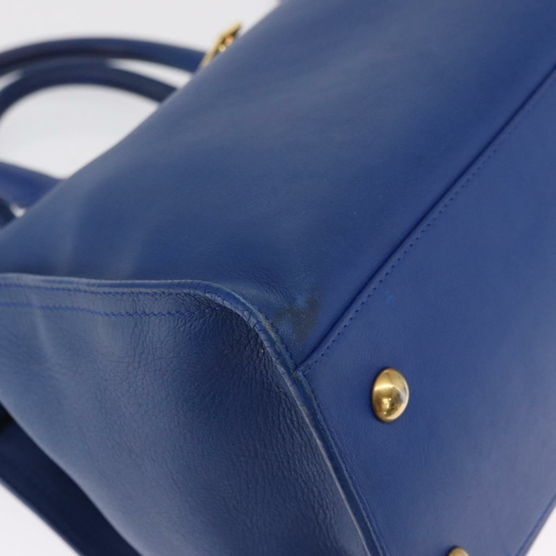 【日本直送】SAINT LAURENT Baby Kabas 手提包 皮革 兩用 藍色 金色 311210 正品 168154-8