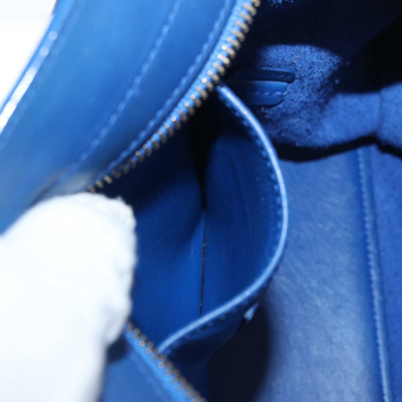 【日本直送】SAINT LAURENT Baby Kabas 手提包 皮革 兩用 藍色 金色 311210 正品 168154-23