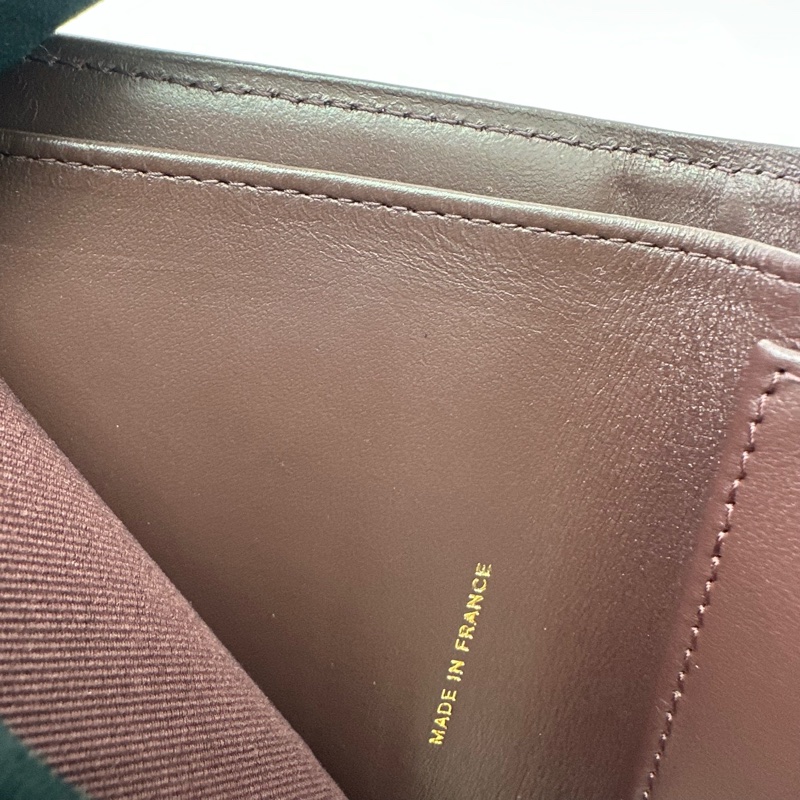 CHANEL 黑金荔皮牛皮三摺銀包 晶片款 全套有單-7