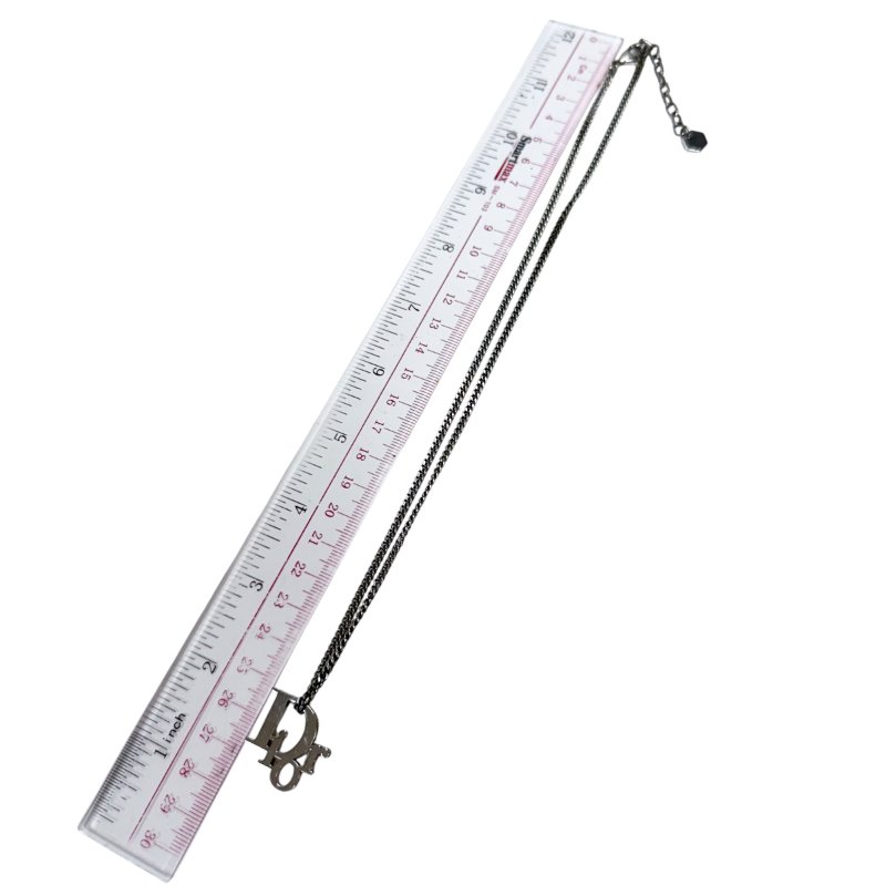 DIOR Oblique 水鑽 頸鏈-9