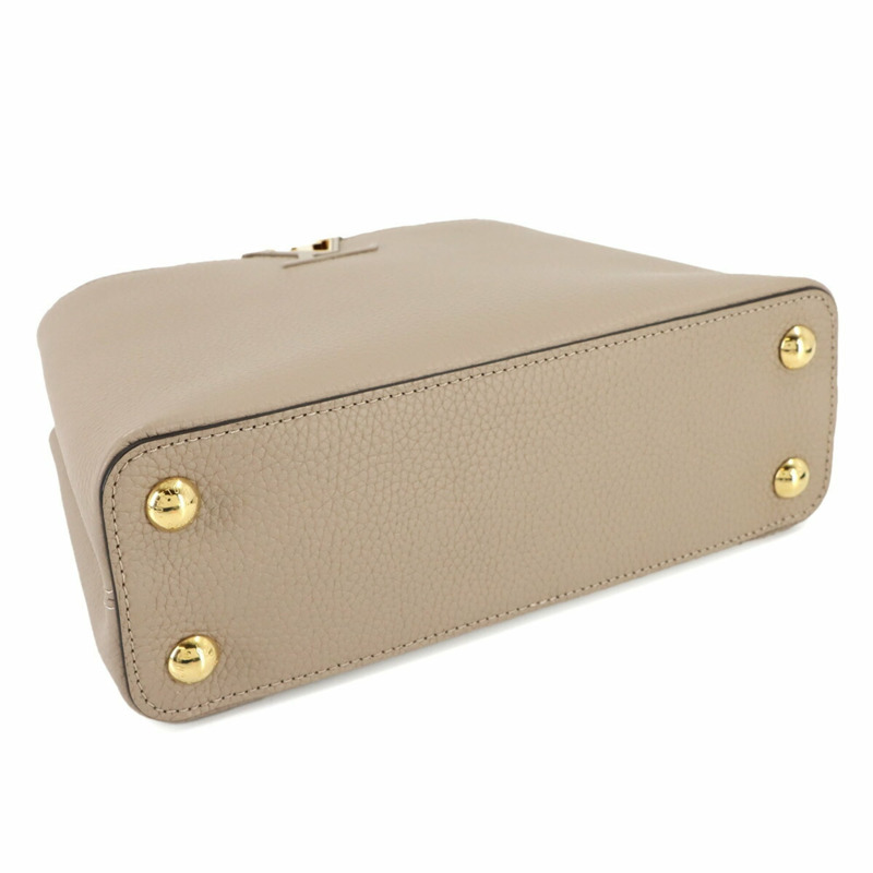 路易威登 Capucines BB 兩手提單背包，Taurillon 皮革材質，配備 Gale M94634 RFID 防盜系統-3