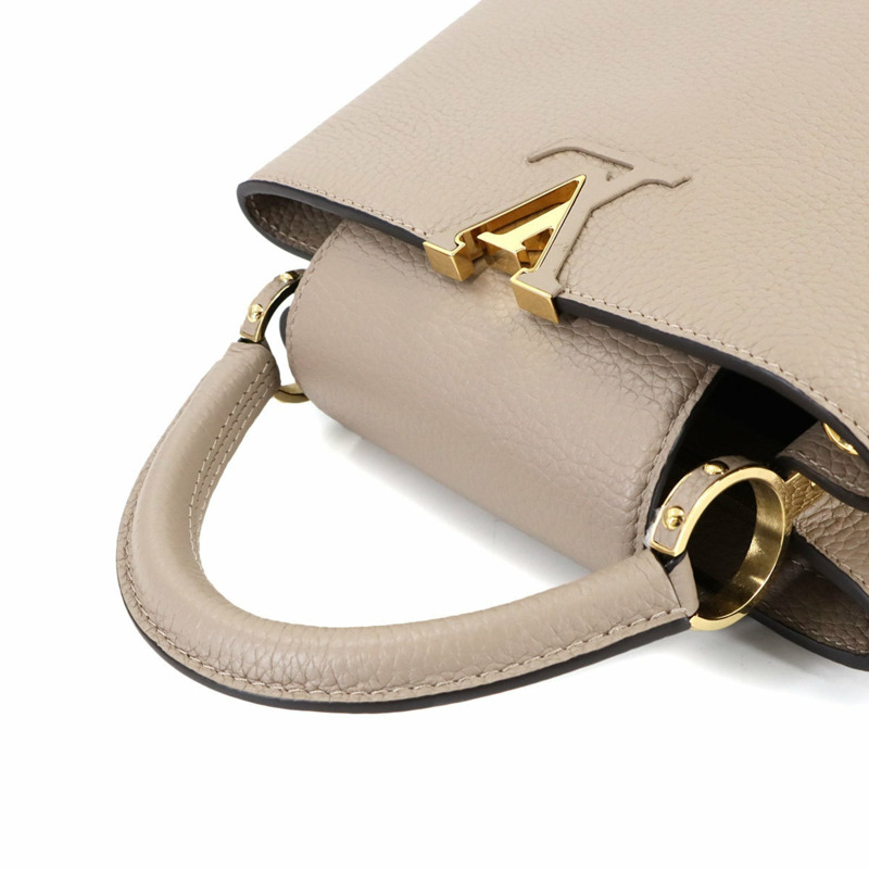 路易威登 Capucines BB 兩手提單背包，Taurillon 皮革材質，配備 Gale M94634 RFID 防盜系統-4