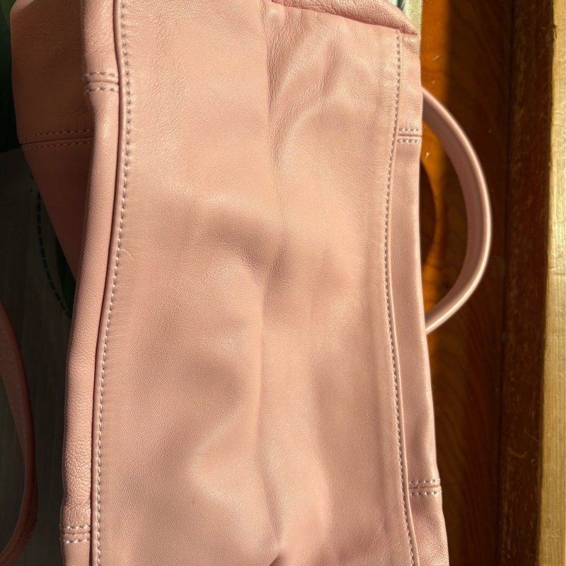 限時大降價～Longchamp 絕版小羊皮 S號 淡粉色95成新 唯底部四角微磨損（正常使用痕跡）-7
