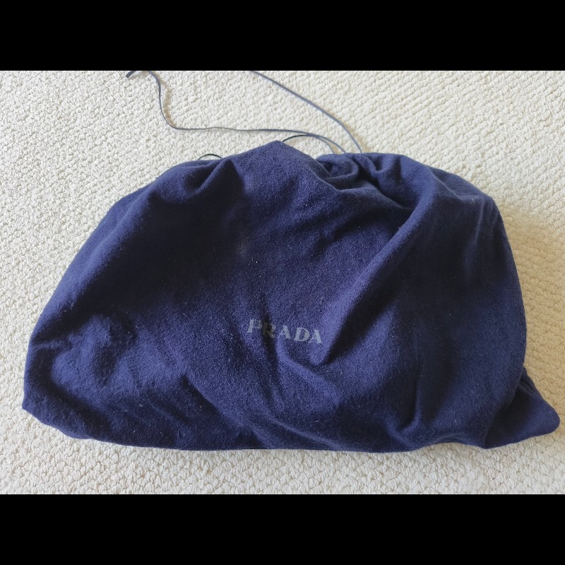 PRADA 黑色 Saffiano 皮革手拿包／手腕包｜附原廠卡｜男女皆適用-15