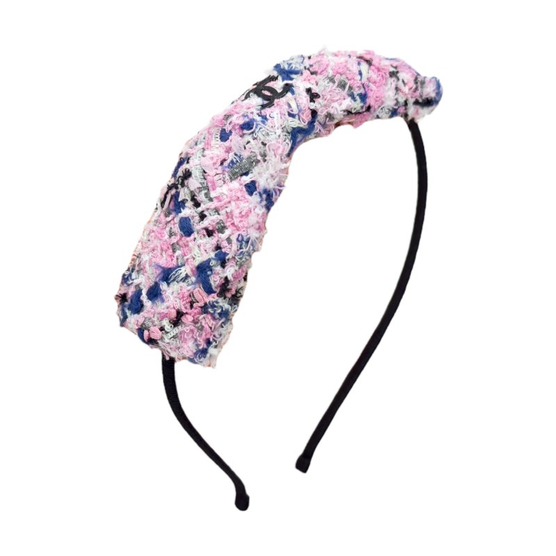 CHANEl CC 粗花呢 蝴蝶結 髮篐-0