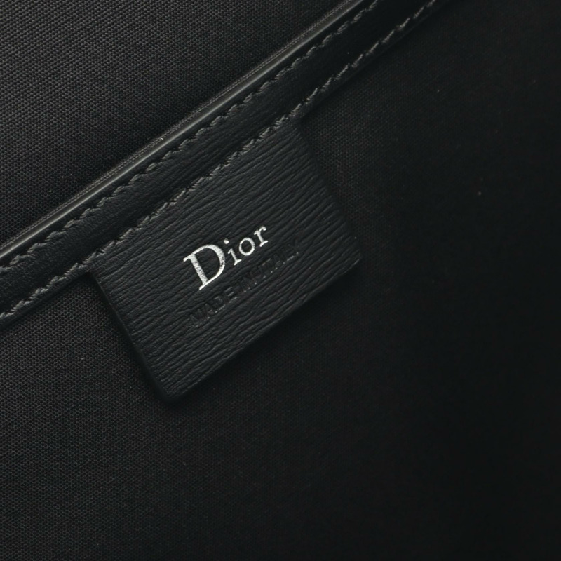 Christian Dior 男腰包/斜背包，帆布/皮革材質，紅黑配色，二手。-3