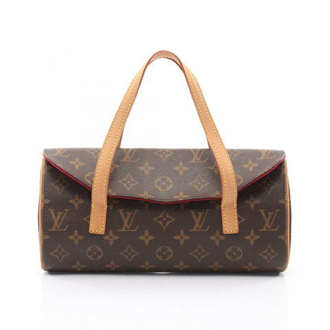 路易威登 Sonatine 手提包 M51902 Monogram 帆布皮革棕色二手女士