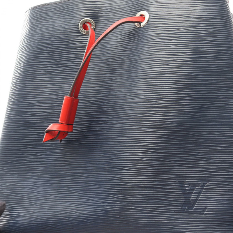 路易威登 Neonoe 斜背包 M54367 Epi 皮革 靛藍色 紅色 二手-13