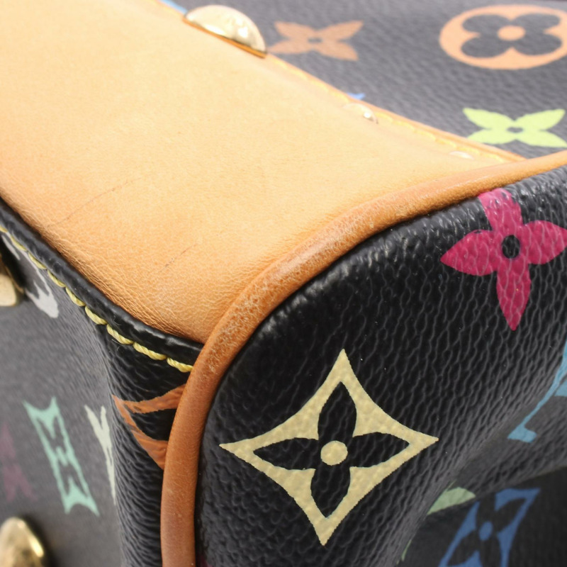 路易威登 Beverly MM 單肩手提包 M40204 Monogram Multicolor 黑色 二手-7