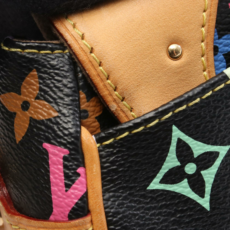 路易威登 Beverly MM 單肩手提包 M40204 Monogram Multicolor 黑色 二手-9