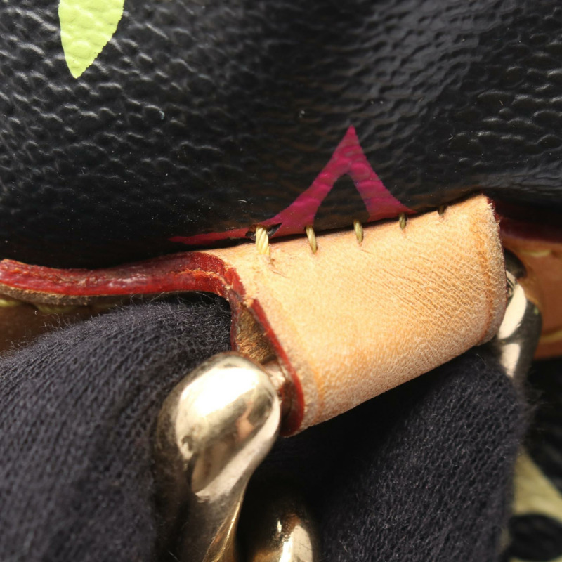 路易威登 Beverly MM 單肩手提包 M40204 Monogram Multicolor 黑色 二手-10