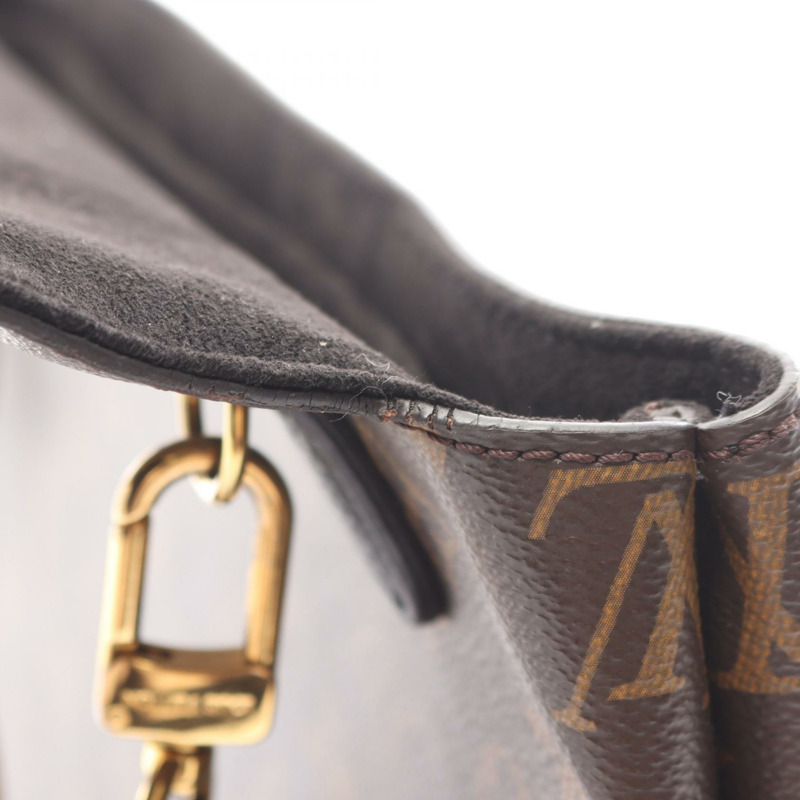 路易威登 Marignan 單肩手提包 M44259 Monogram 帆布 棕色/黑色 二手-7