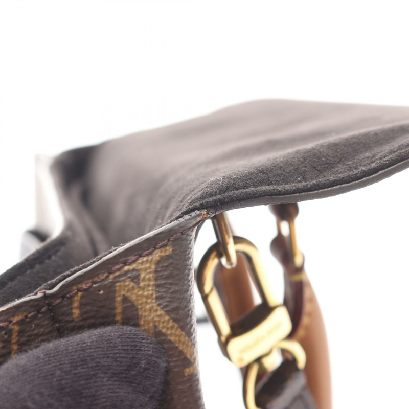 路易威登 Marignan 單肩手提包 M44259 Monogram 帆布 棕色/黑色 二手-8