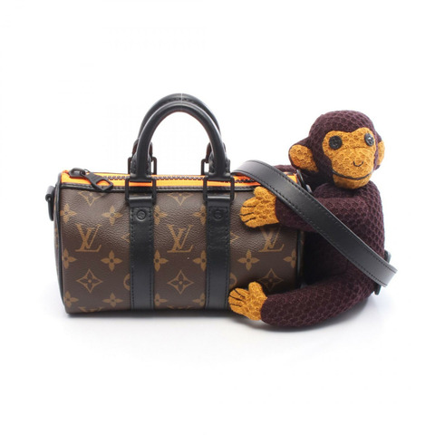 路易威登 Keepall XS 單肩手提包 M80118 Monogram 帆布皮革棕色