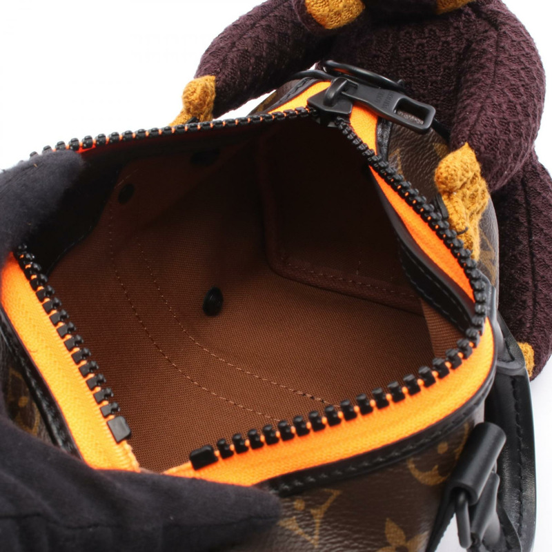 路易威登 Keepall XS 單肩手提包 M80118 Monogram 帆布皮革棕色-2