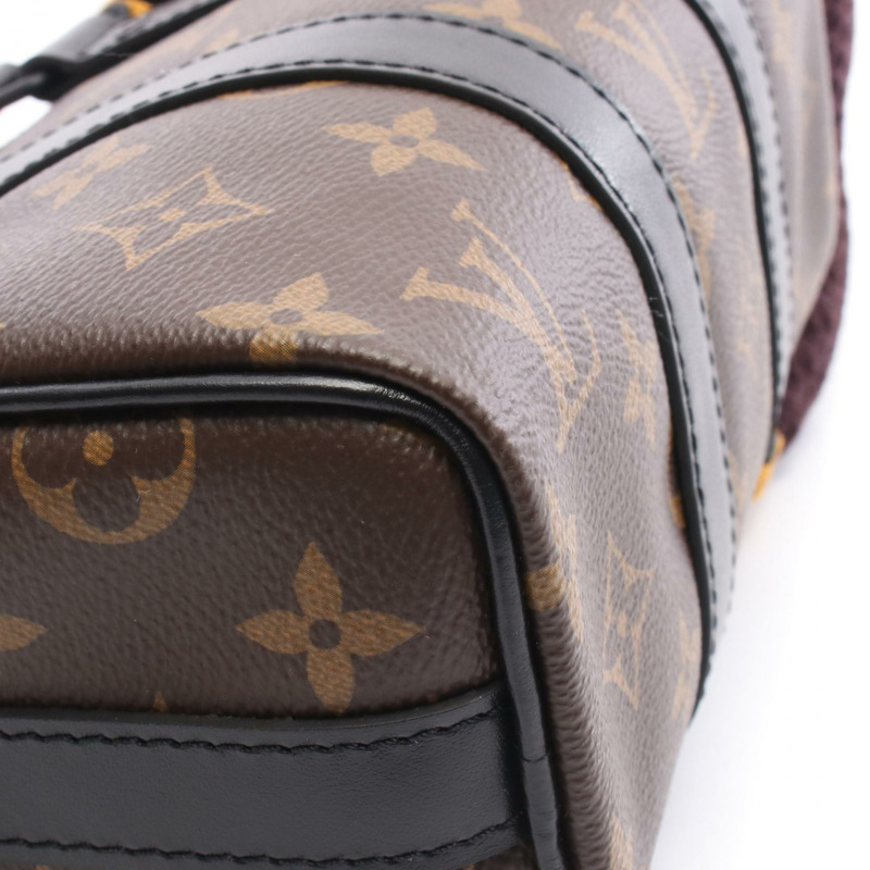路易威登 Keepall XS 單肩手提包 M80118 Monogram 帆布皮革棕色-4