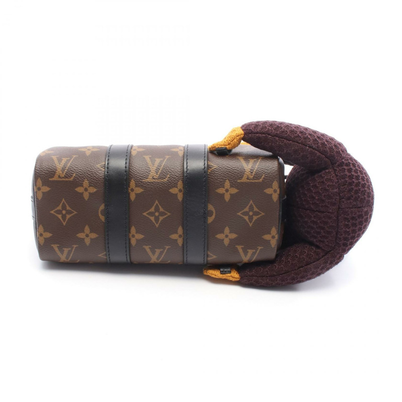 路易威登 Keepall XS 單肩手提包 M80118 Monogram 帆布皮革棕色-5