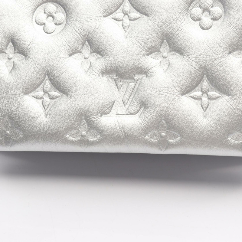 路易威登 Coussin BB 肩背包 M20567 Monogram 壓花皮革 銀色 二手-5