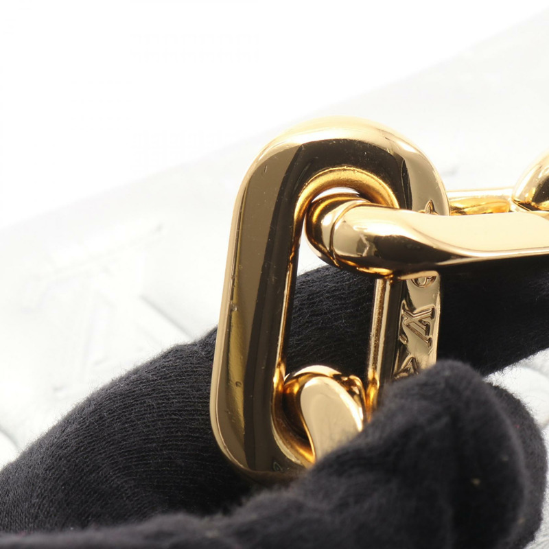 路易威登 Coussin BB 肩背包 M20567 Monogram 壓花皮革 銀色 二手-8