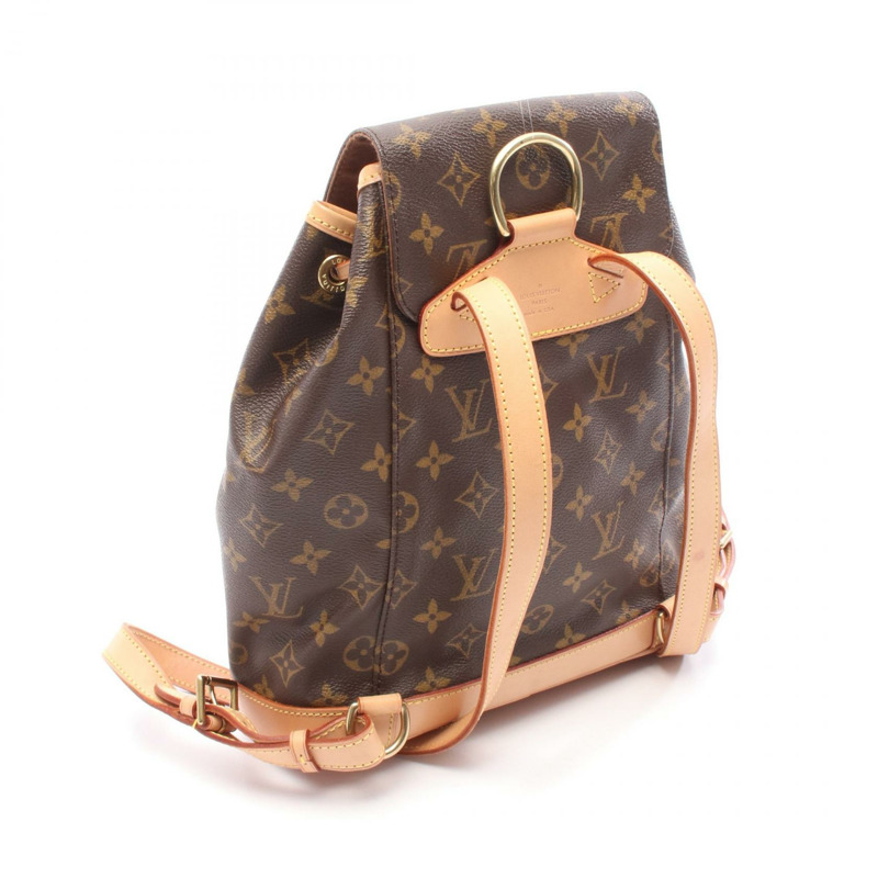 路易威登 Montsouris MM 雙肩包 M51136 Monogram 帆布 二手 女款-1
