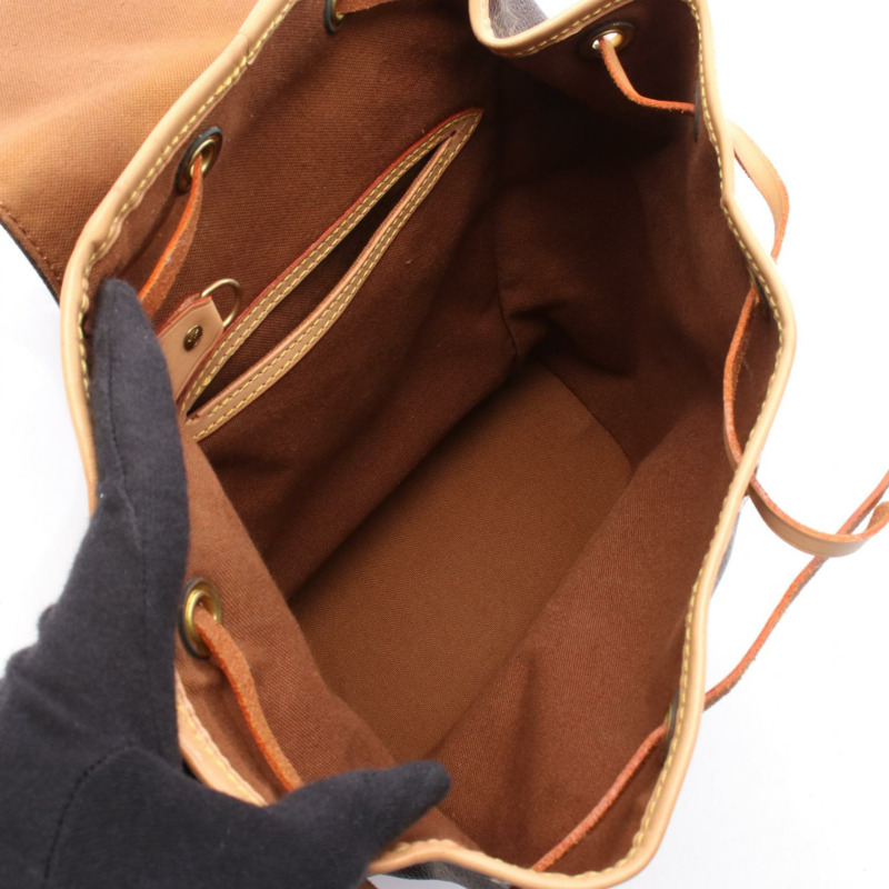 路易威登 Montsouris MM 雙肩包 M51136 Monogram 帆布 二手 女款-2