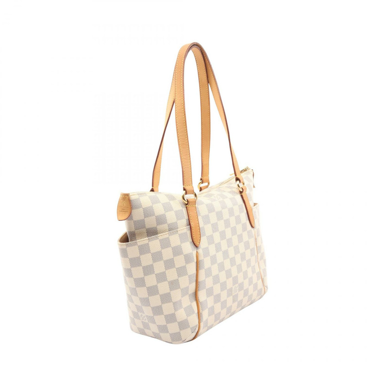 路易威登 Totally PM Shulder 手提包 N51261 Damier Azur 帆布 白色 二手-1