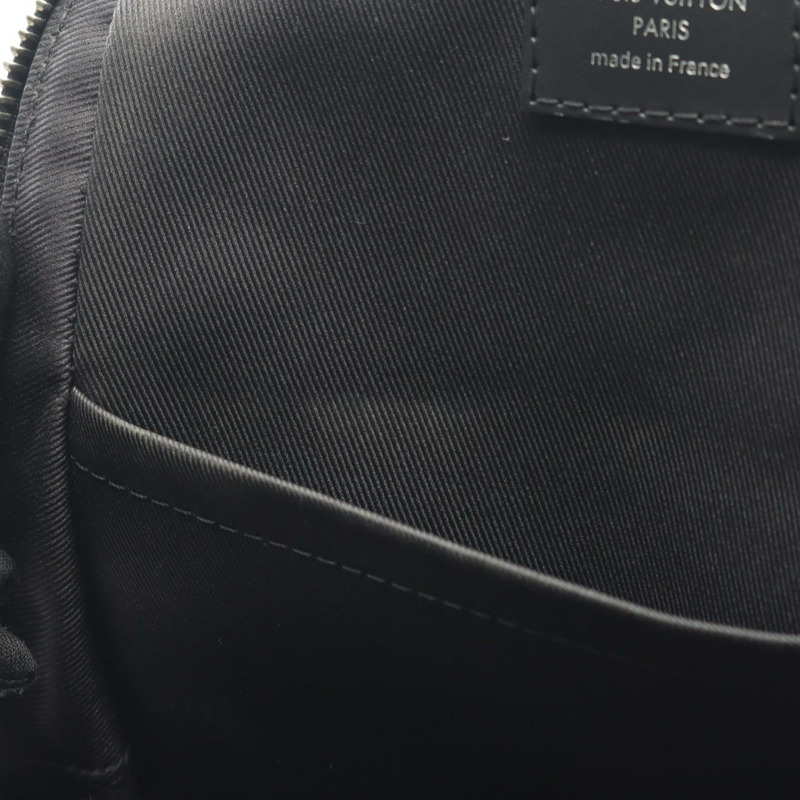 路易威登 Avenue 斜背腰包 N41719 Damier 石墨色帆布皮革黑色-5