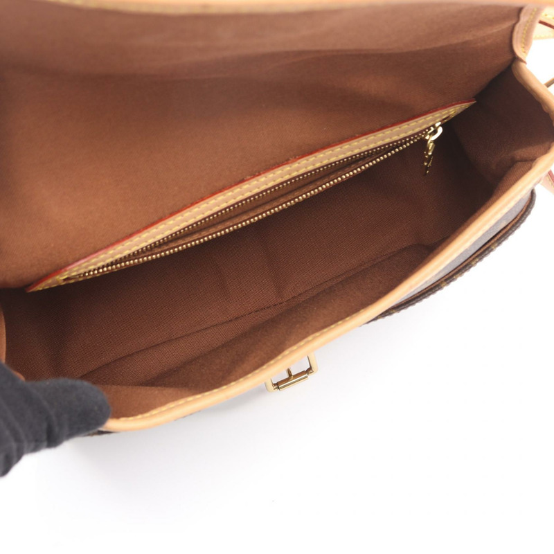 路易威登 Sologne 單肩斜背包 M42250 Monogram 帆布皮革二手-2