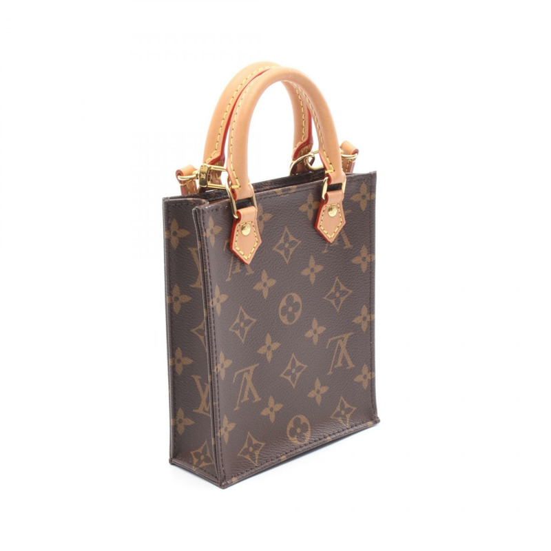 路易威登 Petit Sac Plat 單肩手提包 M69442 Monogram 帆布 二手女士-1