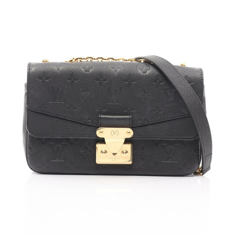 路易威登 Marceau 鏈條單肩包 M46200 Monogram empreinte 皮革黑色