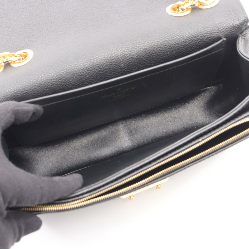 路易威登 Marceau 鏈條單肩包 M46200 Monogram empreinte 皮革黑色-3