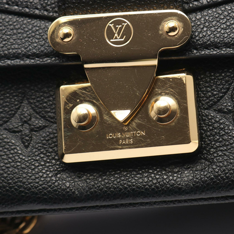 路易威登 Marceau 鏈條單肩包 M46200 Monogram empreinte 皮革黑色-7