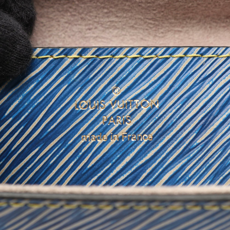 路易威登 Twist MM 鏈條單肩背包 M51065 Epi 皮革牛仔褲淺色二手-3