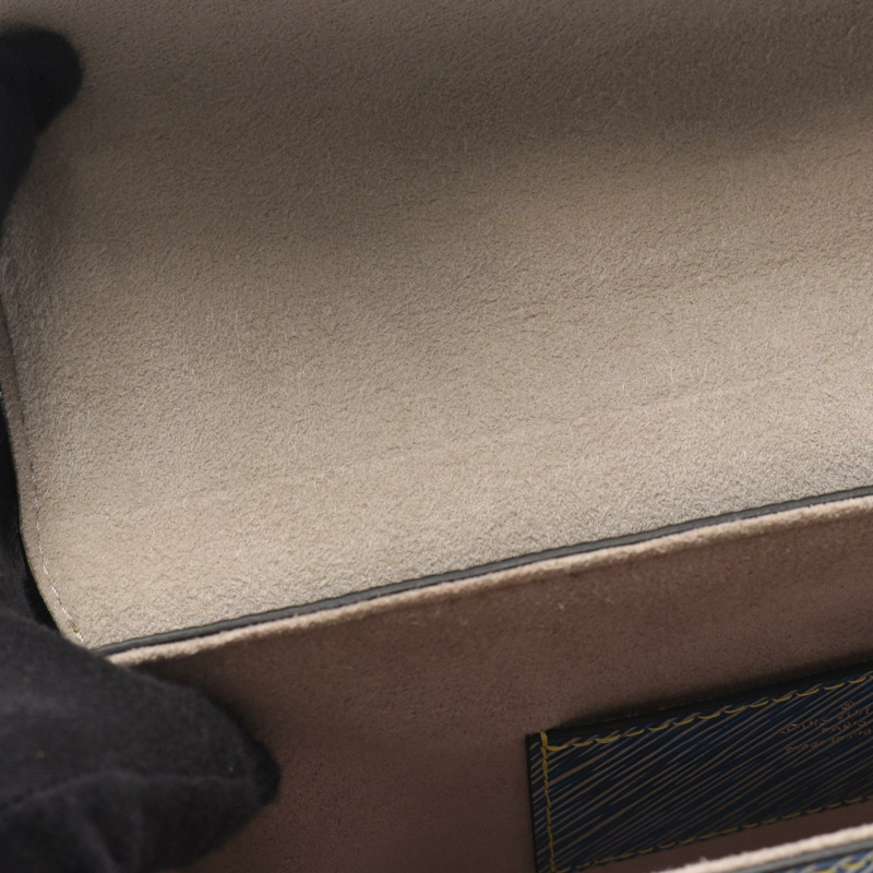 路易威登 Twist MM 鏈條單肩背包 M51065 Epi 皮革牛仔褲淺色二手-6