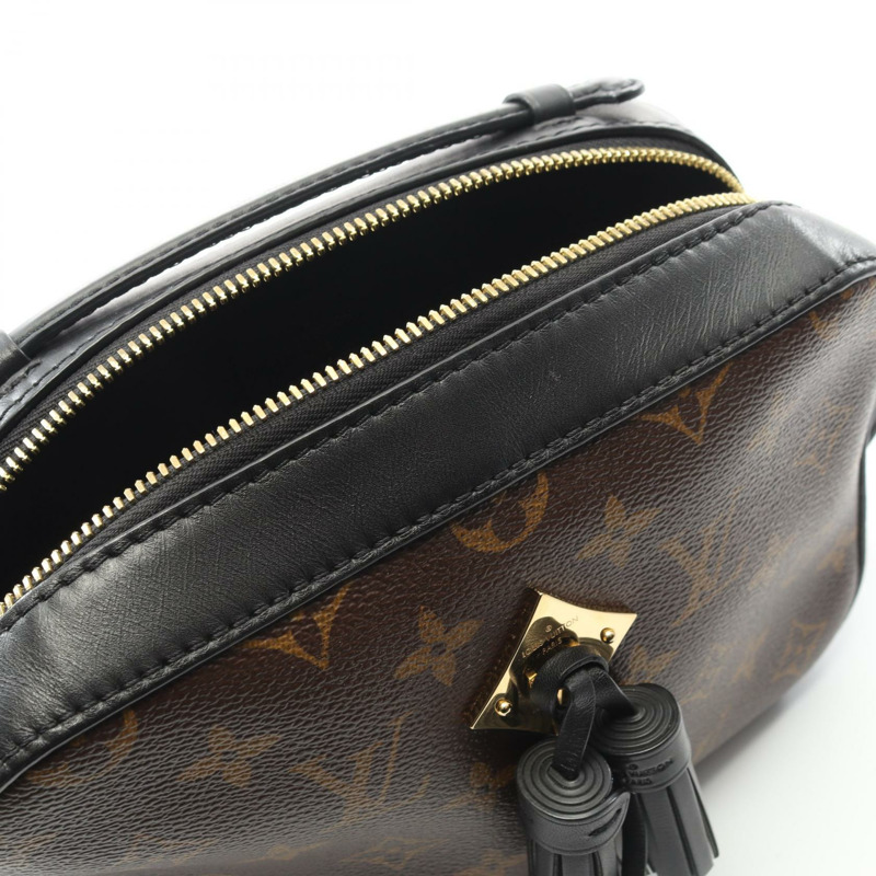 路易威登 Saintonge 單肩包 M43555 Monogram 帆布皮革 棕色 黑色-5