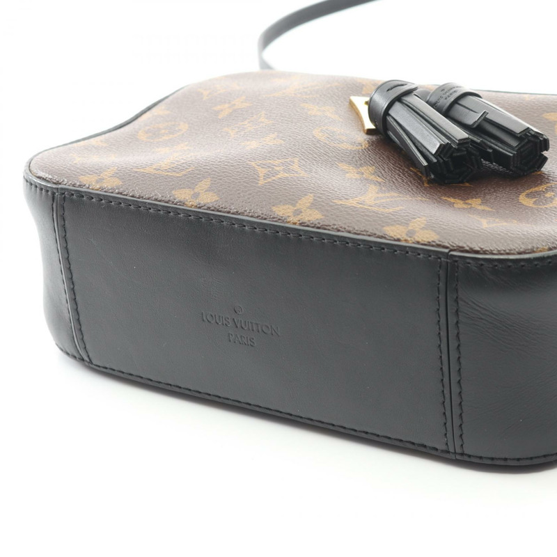 路易威登 Saintonge 單肩包 M43555 Monogram 帆布皮革 棕色 黑色-6