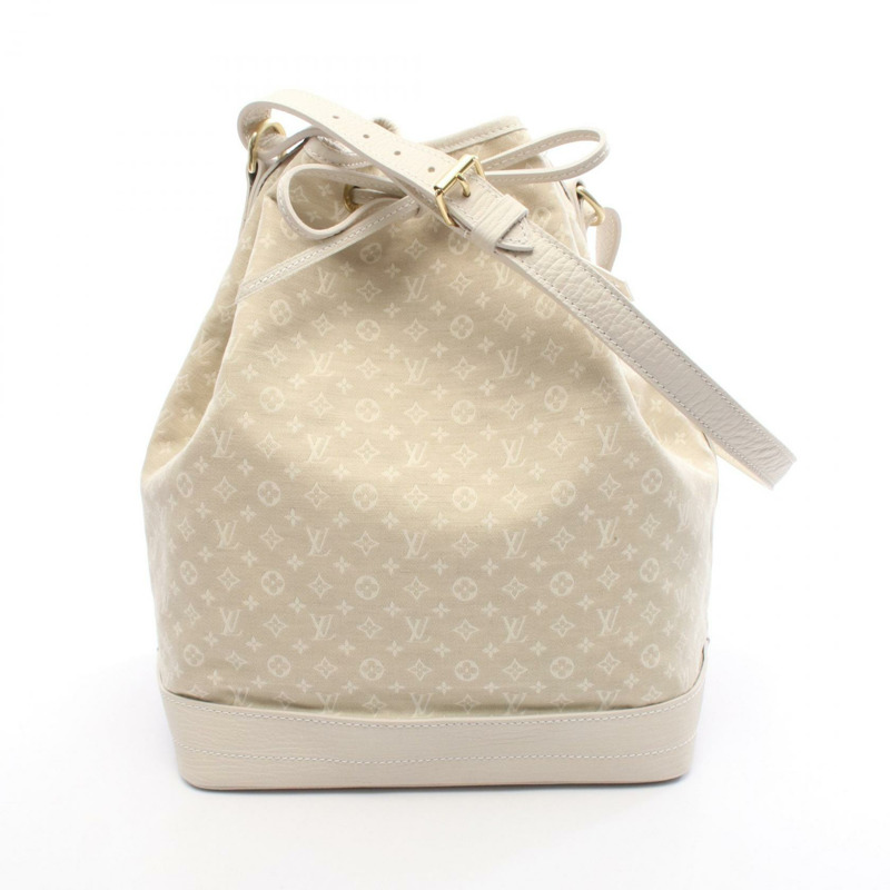 路易威登 Noe 肩背包 M95315 Monogram 迷你 Lin 帆布皮革 米色 二手-0